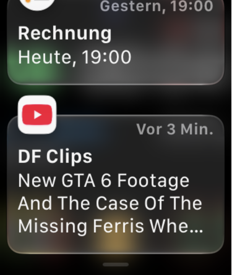 Notification Center on watchOS